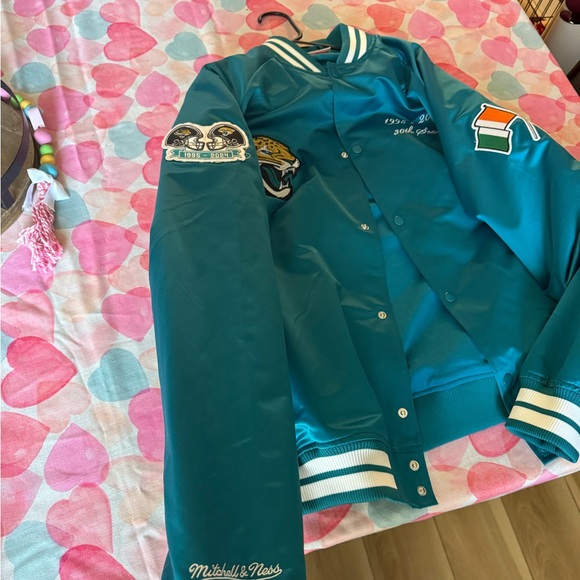 Mitchell & Ness Teal Jacksonville Jaguars Jacket - Picture 3 of 5